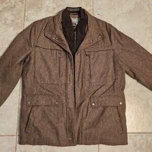 Michael Kors -  Men's Wool-Blend Field Coat with Attached Bib - L